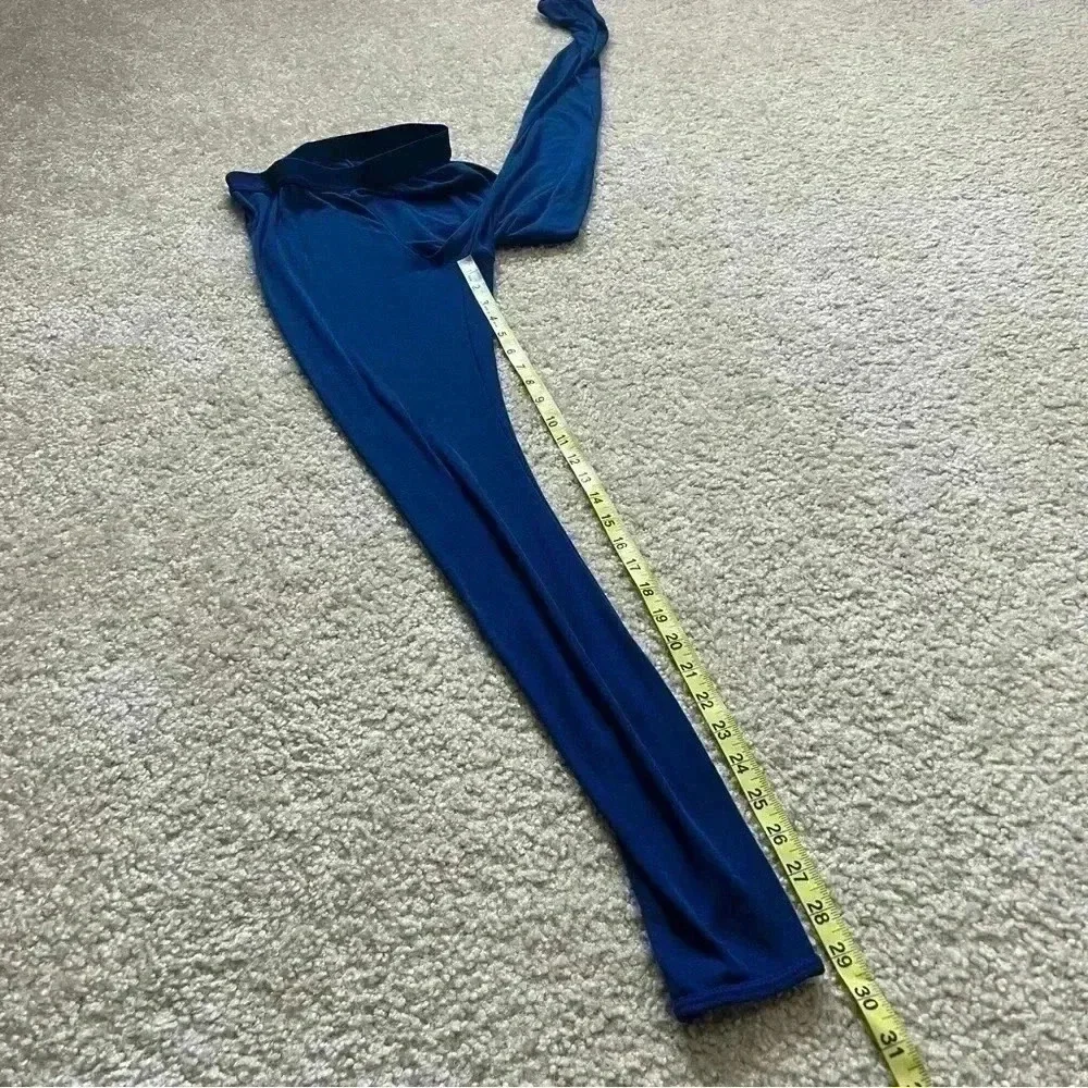 Patagonia Capilene Base Layer Leggings Blue Wm Sz Small Light Weight Polyester